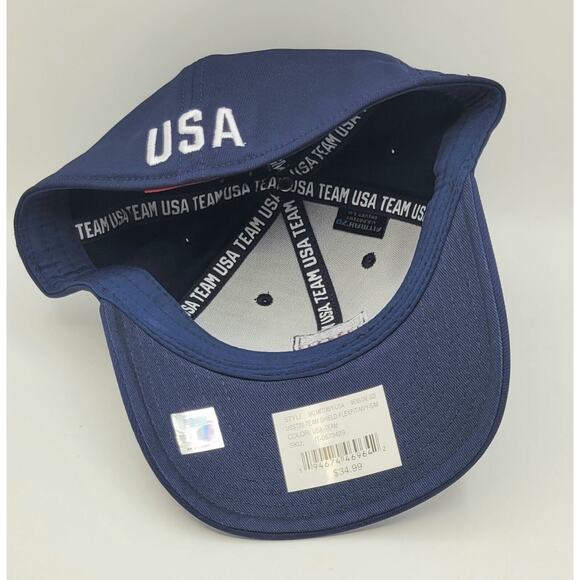 Team USA Shield Navy Olympic Team Apparel S/M (56 cm) Cap - Picture 5 of 6